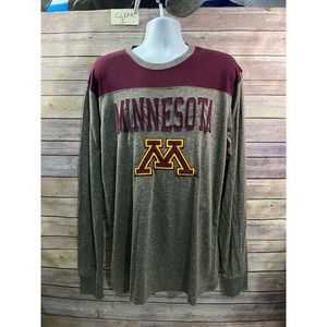 Colosseum University of Minnesota Maroon and Yellow Shirt Mens XL